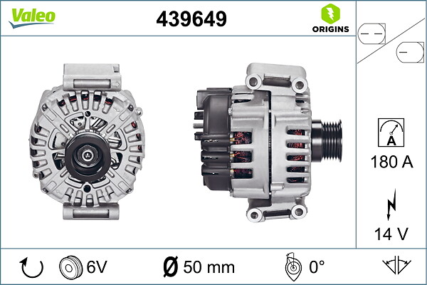 VALEO Generator 439649 for MERCEDES-BENZ