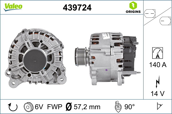 VALEO Generator 439724 for VW