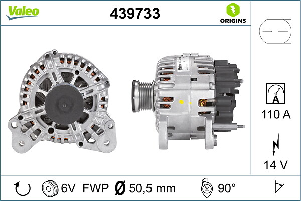 VALEO Generator 439733 for VW