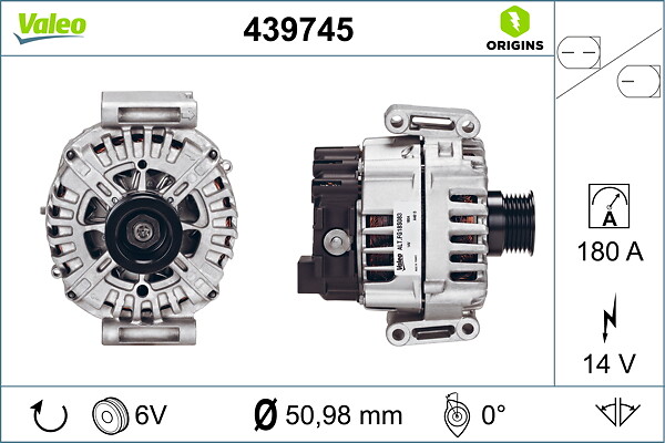 VALEO Generator 439745 for MERCEDES-BENZ