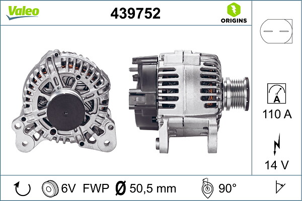 VALEO Generator 439752 for VW MERCEDES-BENZ