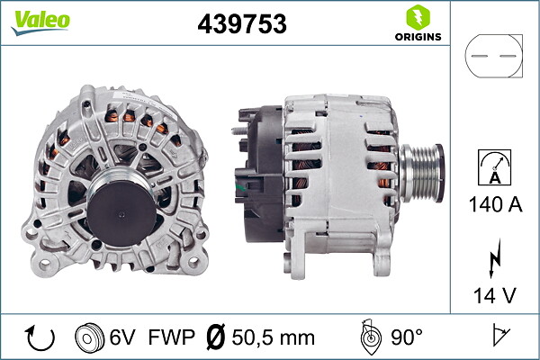 VALEO Generator 439753 for MERCEDES-BENZ VW VW (SVW)