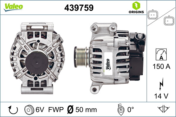 VALEO Generator 439759 for BMW MINI DS PEUGEOT CITROËN/PEUGEOT