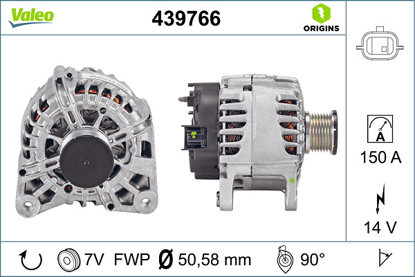 VALEO Generator 439766 for OPEL VAUXHALL DACIA