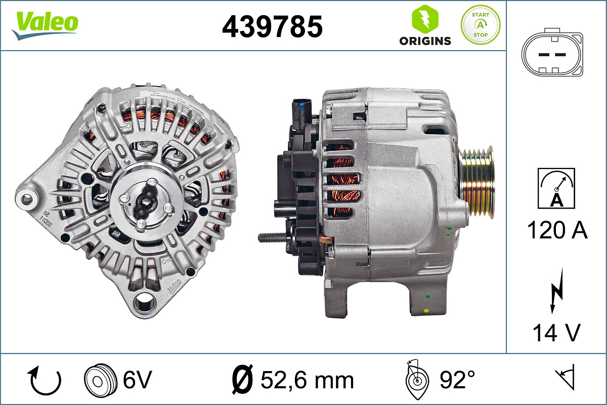 VALEO Generator, starter 439785 for SMART MERCEDES-BENZ