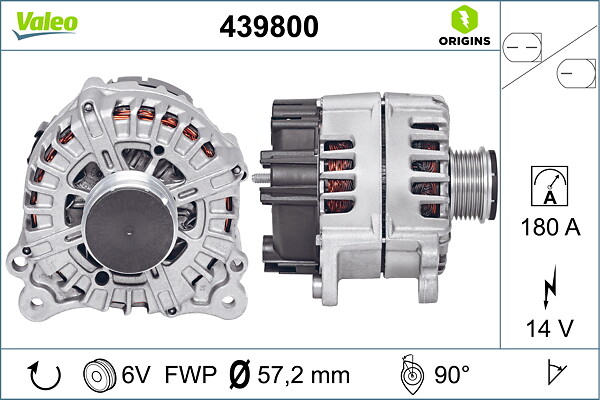 VALEO Generator 439800 for PORSCHE AUDI