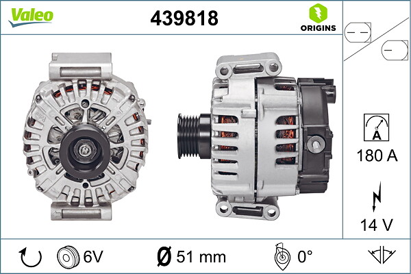 VALEO Generator 439818 for MERCEDES-BENZ