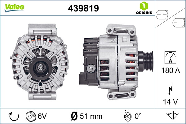VALEO Generator 439819 for MERCEDES-BENZ