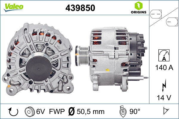 VALEO Generator 439850 for SKODA (SVW) VW