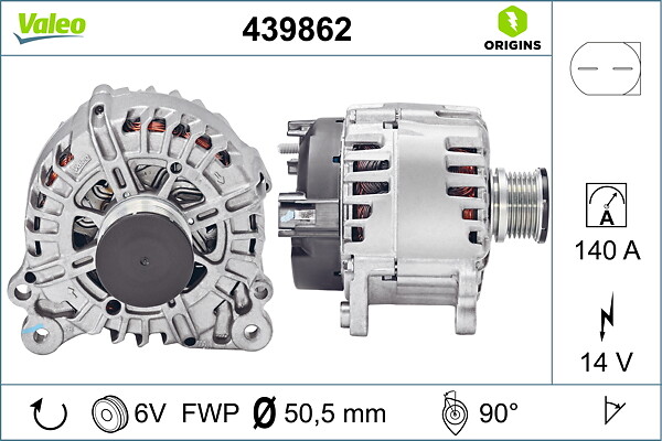 VALEO Generator 439862 for VW