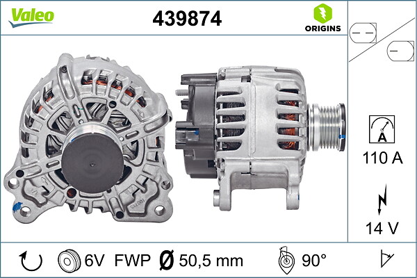 VALEO Generator 439874 for VW