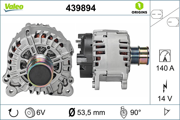 VALEO Generator 439894 for VW SKODA (SVW) VW (FAW) AUDI (FAW) JETTA