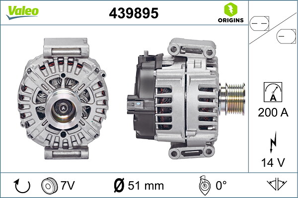 VALEO Generator 439895 for MERCEDES-BENZ