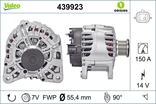 VALEO Generator 439923 for OPEL VAUXHALL RENAULT RENAULT (DFAC) NISSAN
