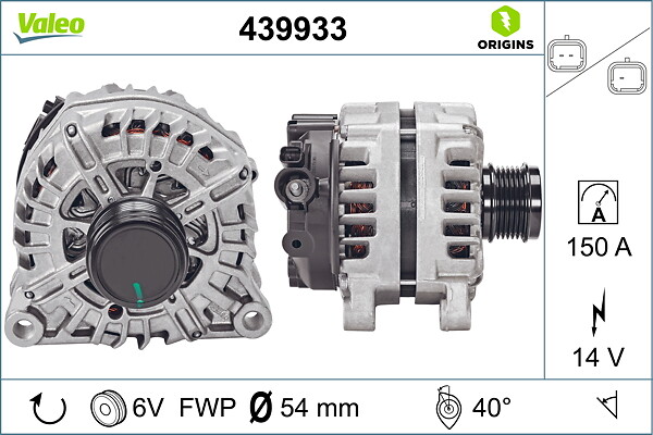 VALEO Generator 439933 for VAUXHALL DS PEUGEOT