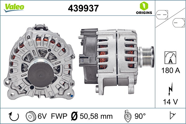 VALEO Generator 439937 for AUDI