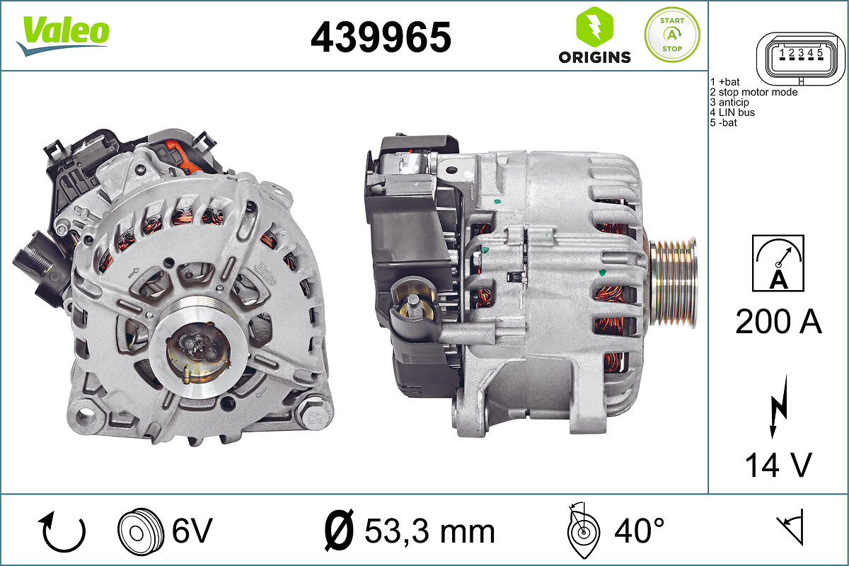 VALEO Generator, starter 439965 for DS PEUGEOT
