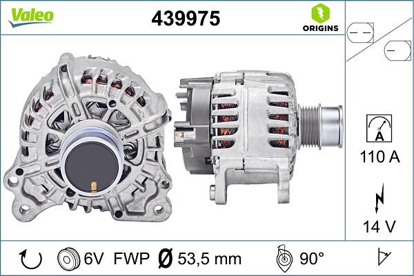 VALEO Generator 439975 for VW (FAW) VW SKODA (SVW)