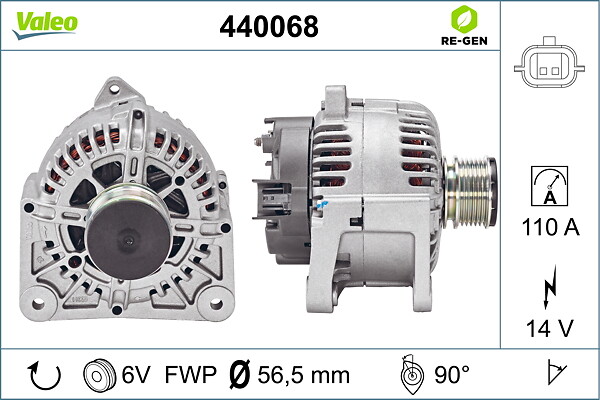 VALEO Generator 440068 for RENAULT DACIA