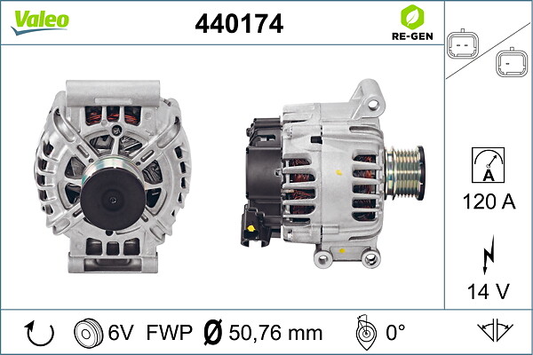 VALEO Generator 440174 for MINI PEUGEOT CITROËN DS MITSUBISHI