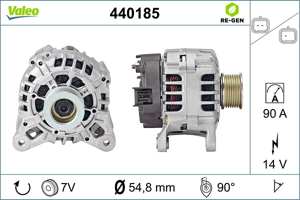 VALEO Generator 440185 for RENAULT RENAULT (DFAC)