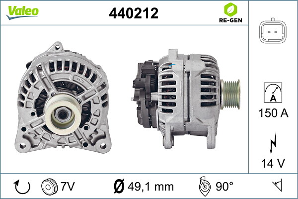 VALEO Generator 440212 for OPEL VAUXHALL NISSAN RENAULT