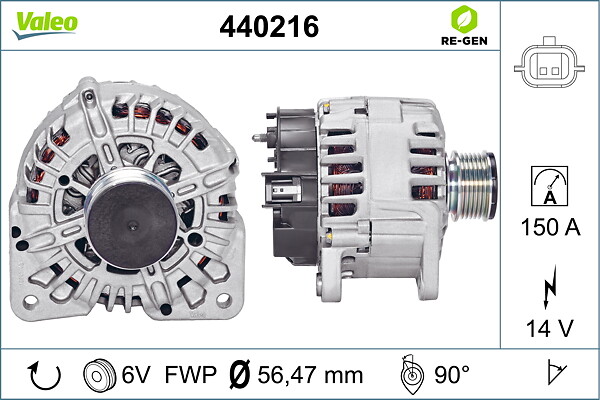 VALEO Generator 440216 for DACIA RENAULT