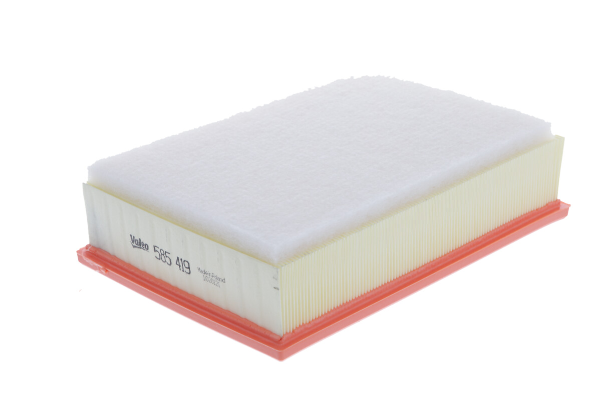 VALEO Luftfilter 585419 Filterindsats length_mm_203|Længde [mm]|293 width_mm_206|Bredde [mm]|202 height_mm_209|Højde [mm]|80 weight_kg_212|Vægt [kg]|0