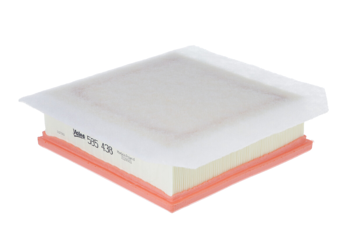 VALEO Luftfilter 585438 Filterindsats length_mm_203|Længde [mm]|200 width_mm_206|Bredde [mm]|208 height_mm_209|Højde [mm]|67 supplementary_articleinfo