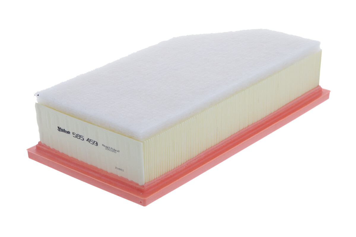 VALEO Luftfilter 585459 Filterindsats length_mm_203|Længde [mm]|360 width_mm_206|Bredde [mm]|180 height_mm_209|Højde [mm]|81 weight_kg_212|Vægt [kg]|0