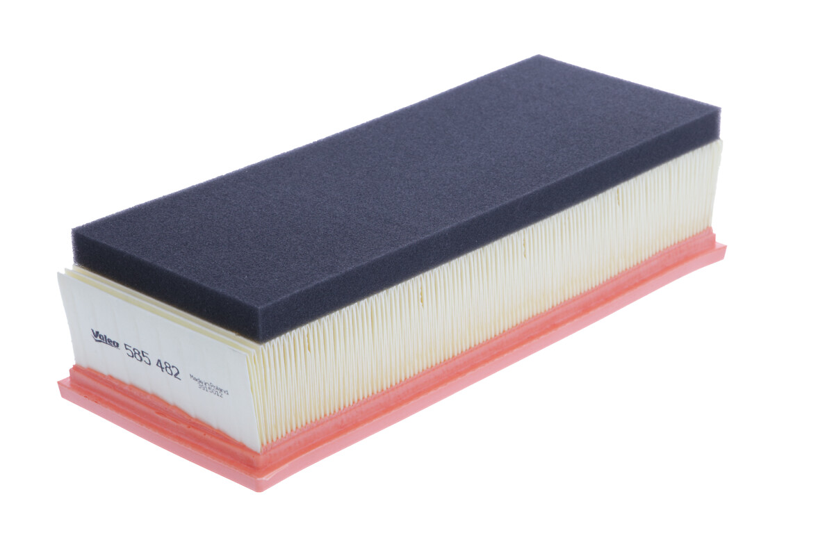 VALEO Luftfilter 585482 Filterindsats length_mm_203|Længde [mm]|351 width_mm_206|Bredde [mm]|142 height_mm_209|Højde [mm]|67 supplementary_articleinfo