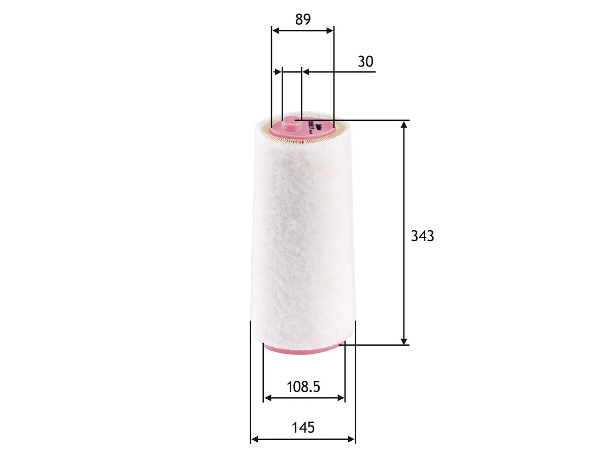 VALEO Luftfilter 585617 Filterindsats height_mm_209|Højde [mm]|377 outer_diameter_mm_497|Yderdiameter [mm]|145 outer_diameter_1_mm_978|Yderdiameter 1