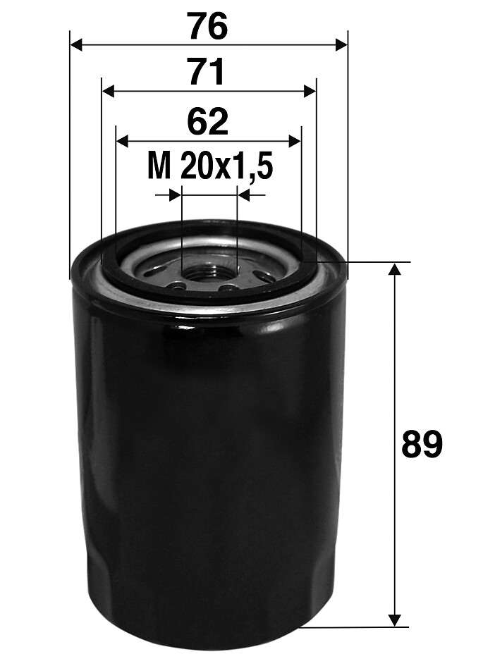 VALEO Oliefilter 586000 Påskruet 89mm M20x1.5 for FSO CITROËN PEUGEOT DAF LDV PIAGGIO FORD DAEWOO FIAT VAUXHALL SSANGYONG HYUNDAI TALBOT DAIHATSU LAN