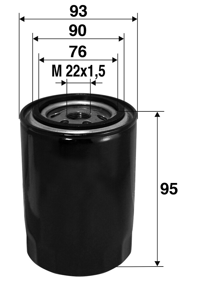 VALEO Oliefilter 586006 Påskruet 86mm M22x1.5 for FORD
