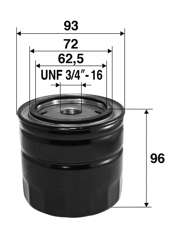 VALEO Oliefilter 586019 Påskruet 96mm UNF 3/4 -16 for PEUGEOT FIAT ALFA ROMEO SAAB IVECO CHRYSLER SEAT LANCIA FORD VAUXHALL VW AC CITROËN LADA UAZ RO