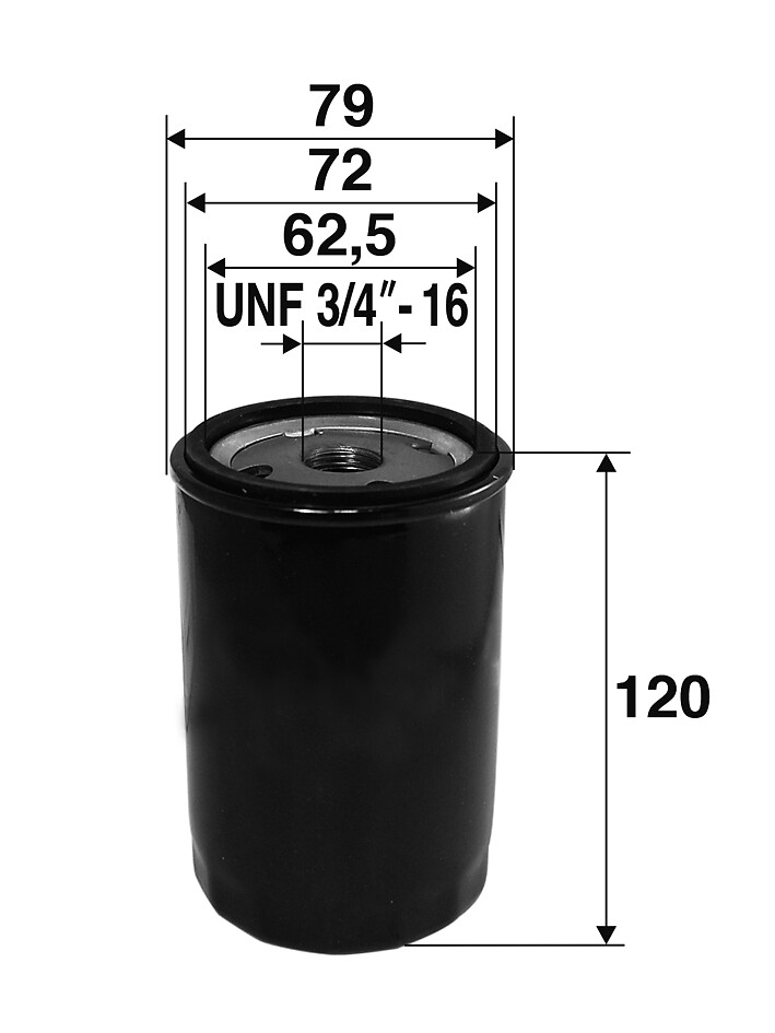 VALEO Oliefilter 586029 Påskruet 120mm UNF 3/4 -16 for AUDI VW