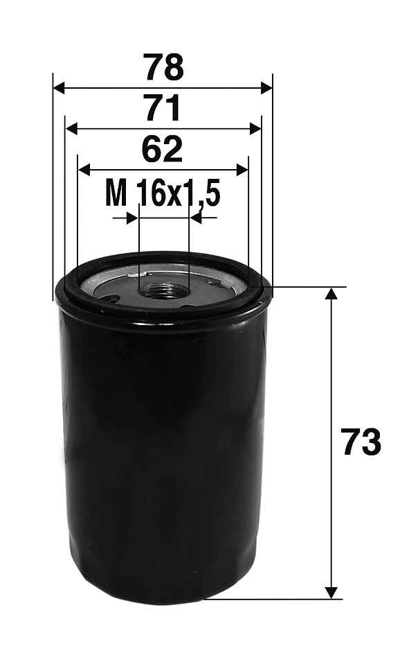 VALEO Oliefilter 586034 Påskruet 80mm M16x1.5 for CHRYSLER PEUGEOT FORD CITROËN VAUXHALL AC TALBOT RENAULT ROVER