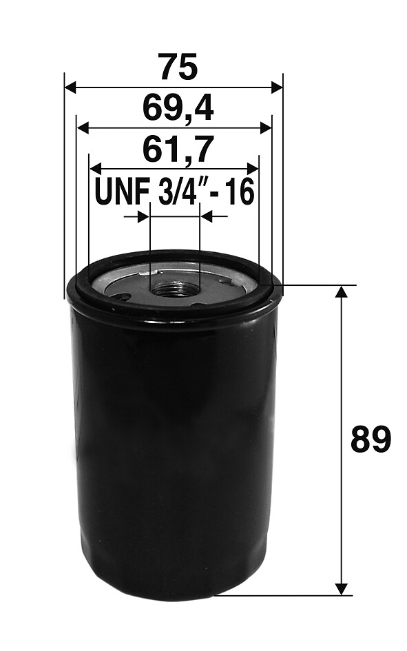 VALEO Oliefilter 586053 Påskruet 95mm UNF 3/4 -16 for ALFA ROMEO FIAT AUTOBIANCHI LANCIA FORD SEAT AC