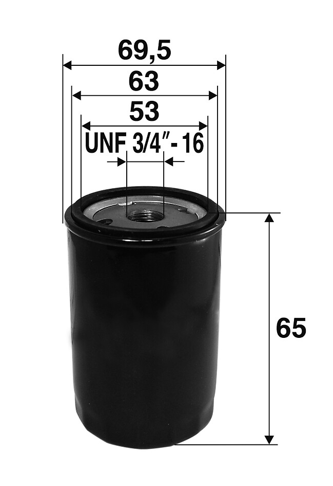 VALEO Oliefilter 586054 Påskruet 66mm UNF 3/4 -16 for OPEL DAEWOO VAUXHALL PIAGGIO DAIHATSU SUZUKI MARUTI NISSAN AMC