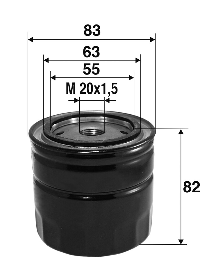VALEO Oliefilter 586060 Påskruet 101mm M20x1.5 for OPEL VAUXHALL FORD HYUNDAI MAZDA ISUZU HONDA MITSUBISHI ROVER SUBARU PROTON AMC