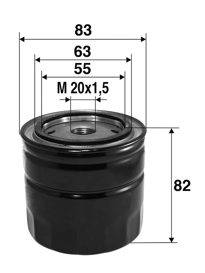 VALEO Oliefilter 586062 Påskruet 75mm M20x1.5 for HONDA ACURA ISUZU ROVER AMC