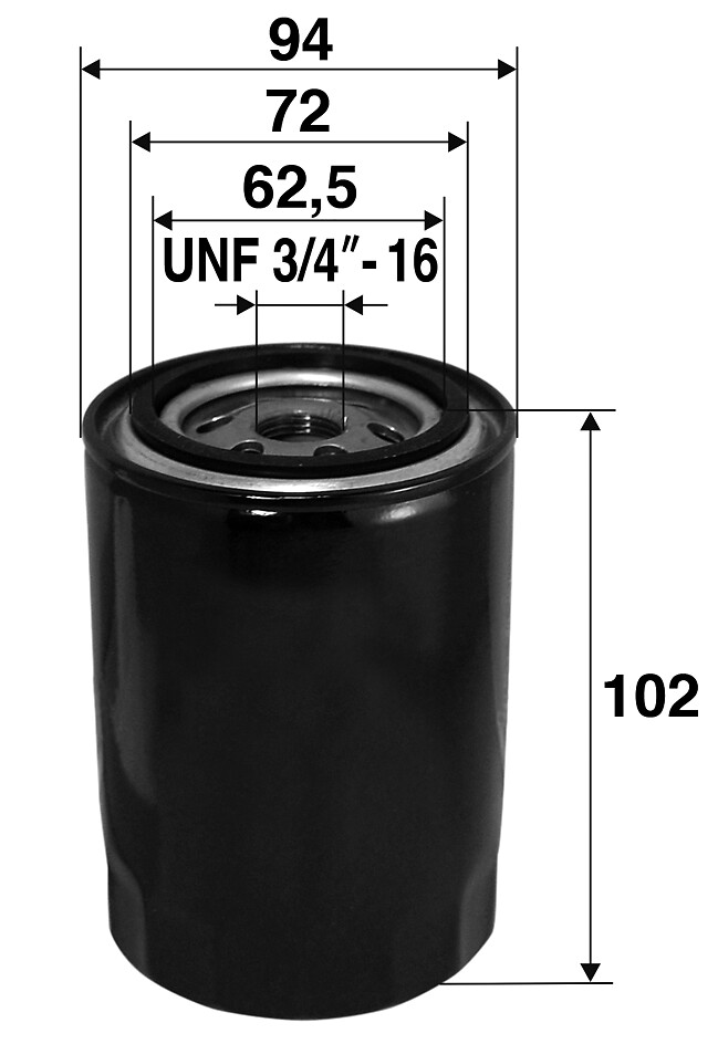 VALEO Oliefilter 586066 Påskruet 95mm UNF 3/4 -16 for VW