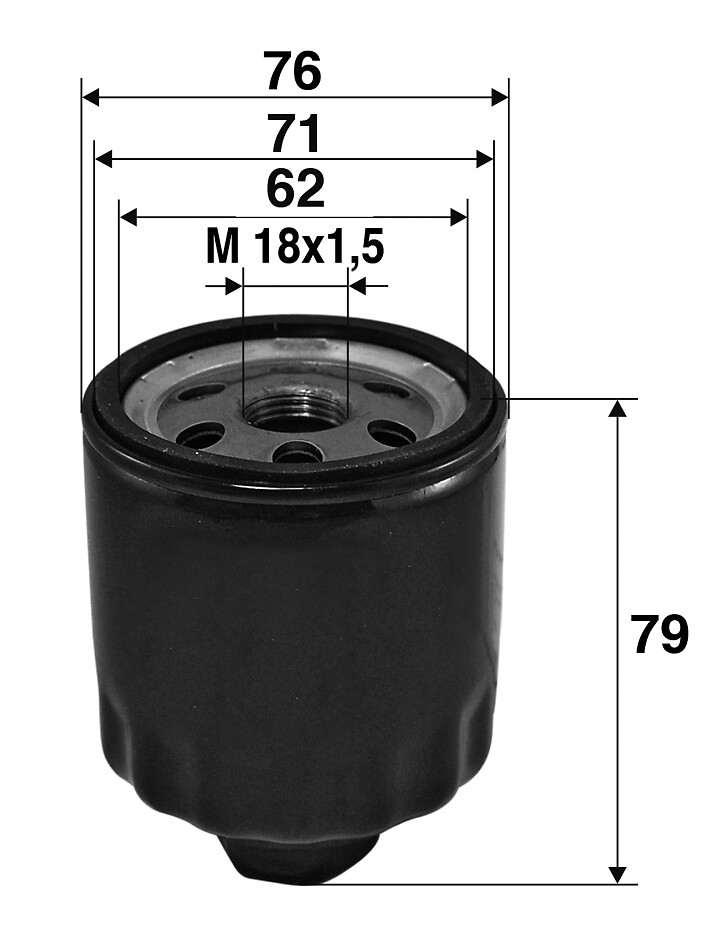 VALEO Oliefilter 586072 Påskruet 79mm M18x1.5 for OPEL VAUXHALL