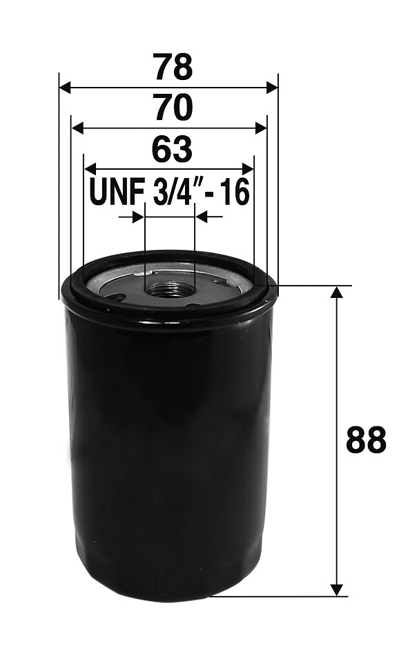 VALEO Oliefilter 586073 Påskruet 85mm UNF 3/4 -16 for MINI CHRYSLER VOLVO TOYOTA FIAT DAIHATSU SUZUKI AMC MAZDA LEXUS VW AC SOLO
