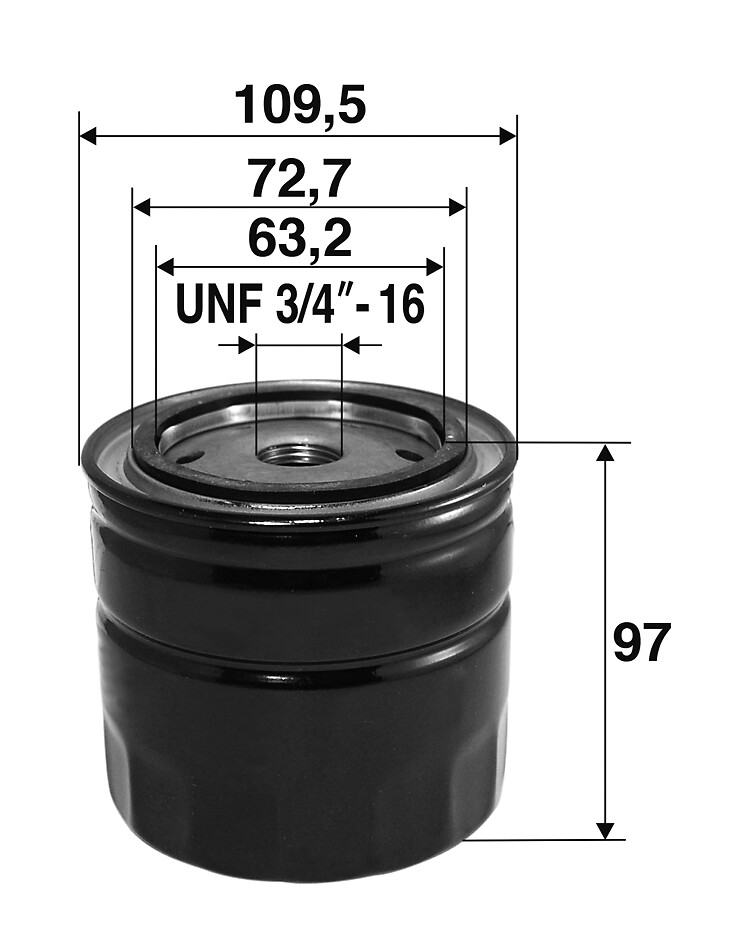 VALEO Oliefilter 586084 Påskruet 115mm UNF 3/4 -16 for MAN FORD IVECO FIAT SEAT LAMBORGHINI VOLVO VW VAUXHALL AC ALFA ROMEO LADA NISSAN RENAULT