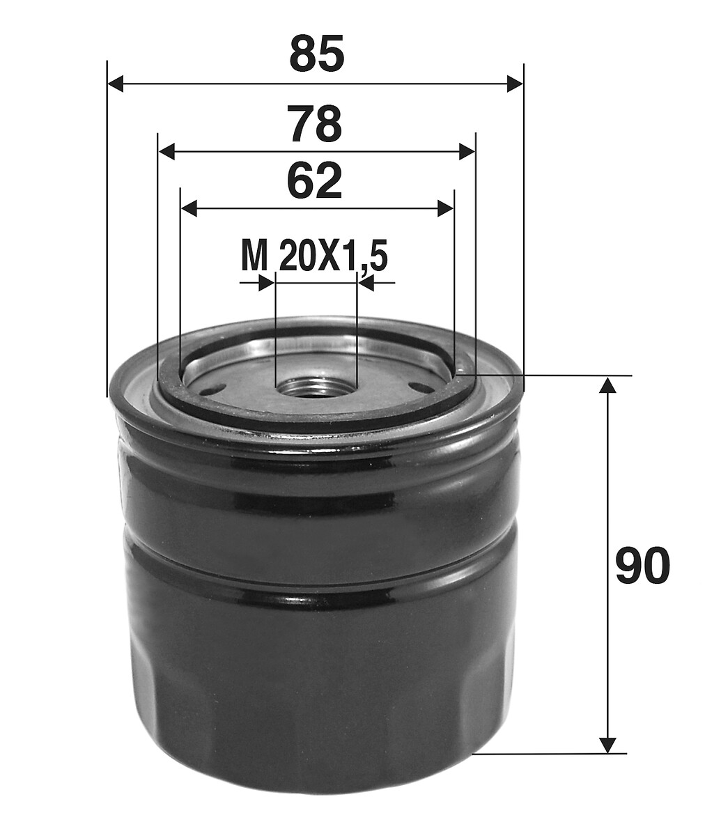 VALEO Oliefilter 586089 Påskruet 89mm M20x1.5 for INFINITI NISSAN RENAULT