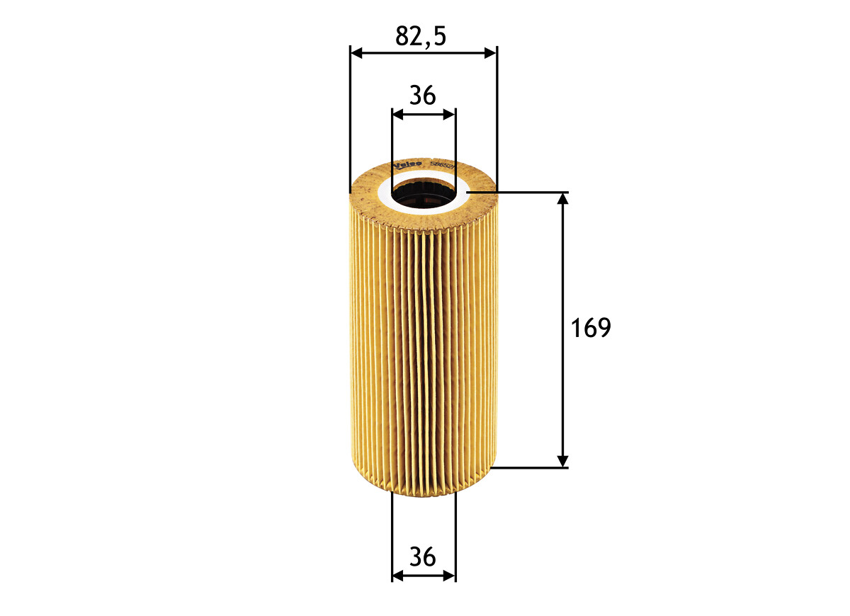 VALEO Oliefilter 586521 Filterindsats height_mm_209|Højde [mm]|149 outer_diameter_mm_497|Yderdiameter [mm]|83 inner_diameter_1_mm_995|Inder diameter 1