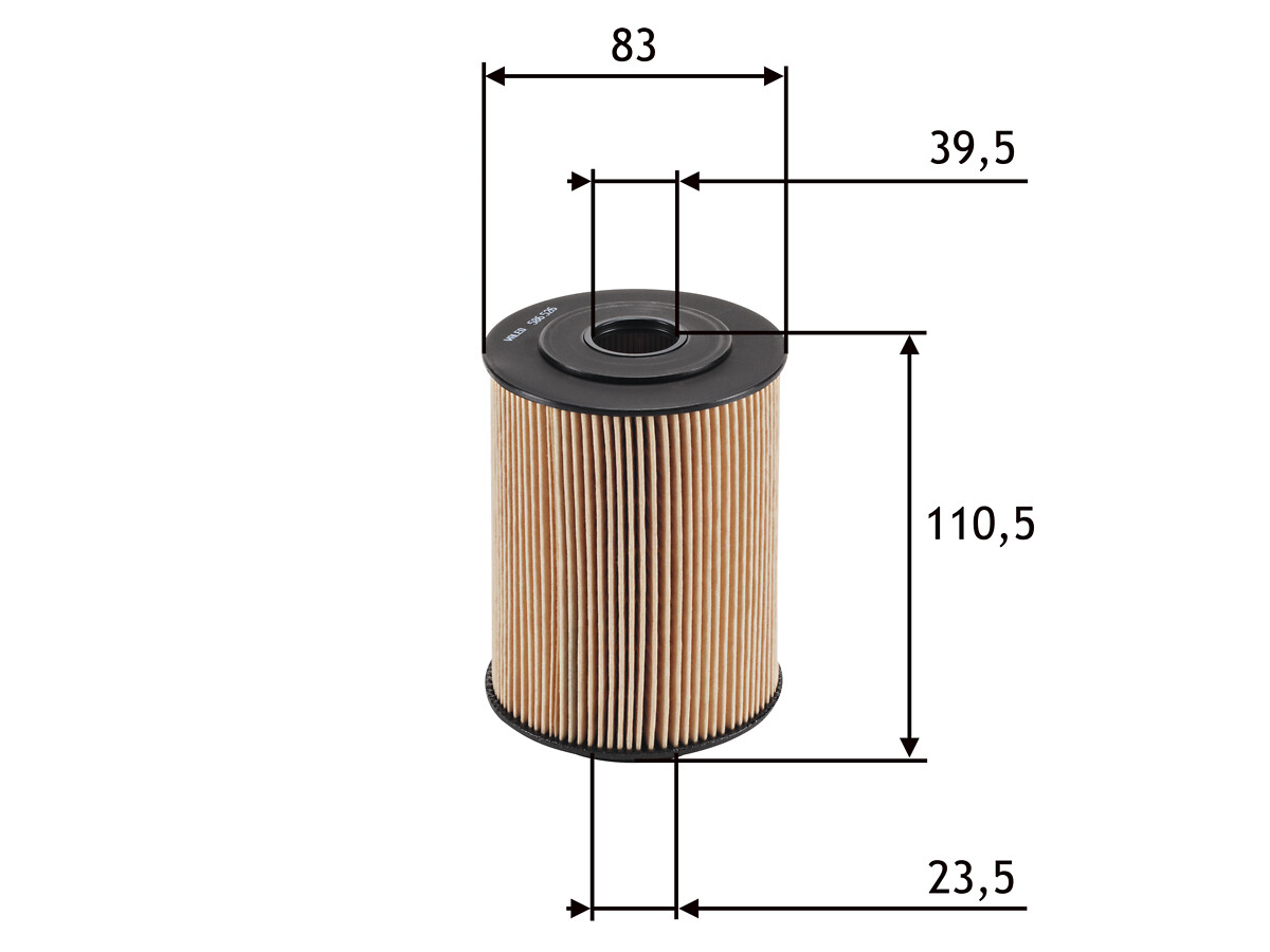 VALEO Oliefilter 586526 Filterindsats height_mm_209|Højde [mm]|111 outer_diameter_mm_497|Yderdiameter [mm]|83 inner_diameter_1_mm_995|Inder diameter 1