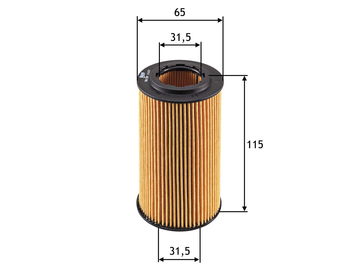 VALEO Oliefilter 586550 Filterindsats height_mm_209|Højde [mm]|115 outer_diameter_mm_497|Yderdiameter [mm]|65 inner_diameter_1_mm_995|Inder diameter 1