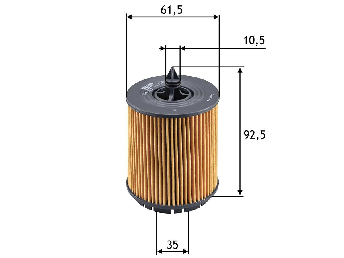 VALEO Oliefilter 586563 Filterindsats height_mm_209|Højde [mm]|89 outer_diameter_mm_497|Yderdiameter [mm]|61 outer_diameter_1_mm_978|Yderdiameter 1 [m